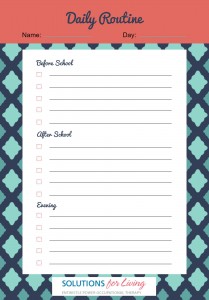 Help kids stick to routine with this handy checklist.